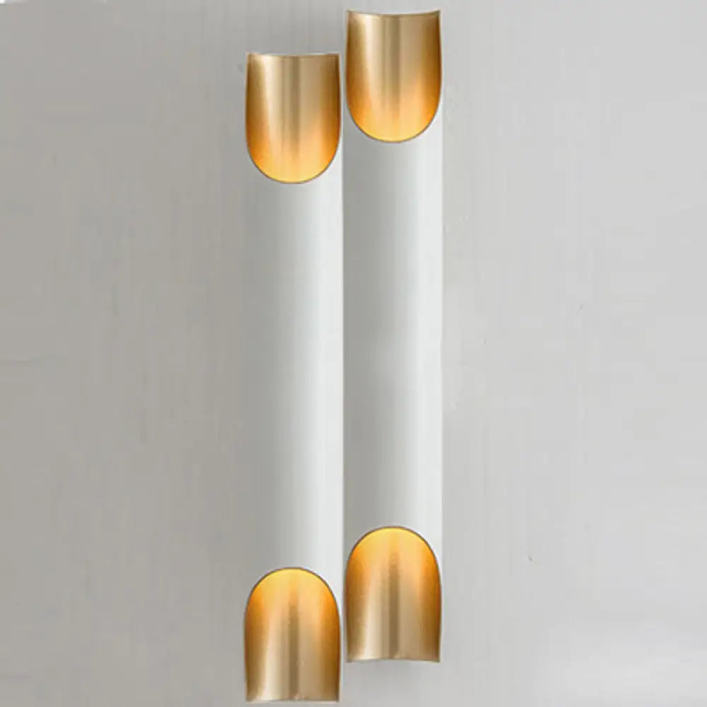 DecorBites™ Sleek Aluminum Wall Light Sconce for Beveled Tube Wall Mount - Ideal for Living Rooms