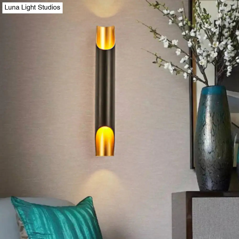DecorBites™ Sleek Aluminum Wall Light Sconce for Beveled Tube Wall Mount - Ideal for Living Rooms