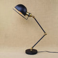 DecorBites™ Sleek Black Metallic Dome LED Table Light - Simplicity Single-Bulb Nightstand Lighting for Bedrooms