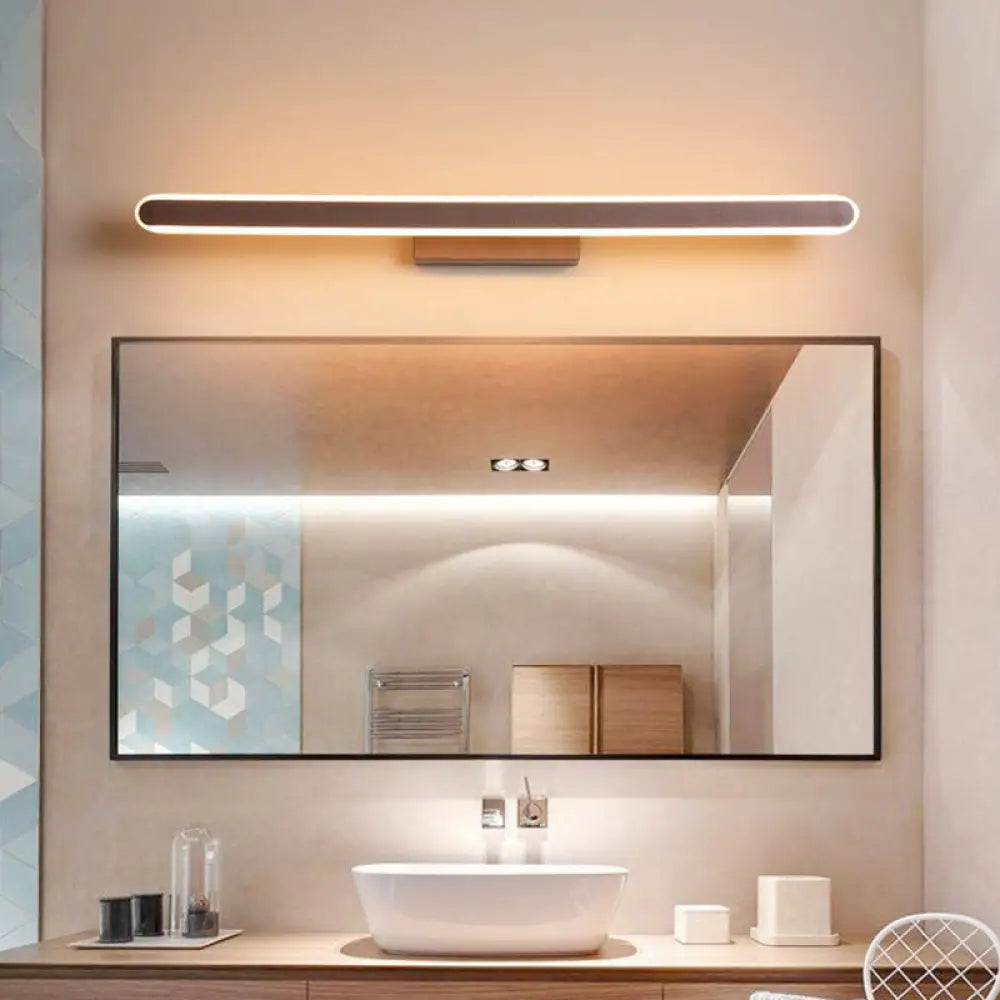 DecorBites™ Sleek Coffee Linear LED Vanity Sconce for Minimalist Bathrooms