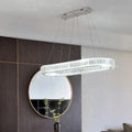 DecorBites™ Sleek LED Suspension Lamp with Optical K9 Crystal - Perfect for Restaurants and Islands