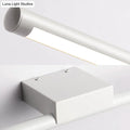 DecorBites™ Sleek LED Vanity Lamp with White Acrylic Shade - Warm/White Light, 16"/19.5" Wide