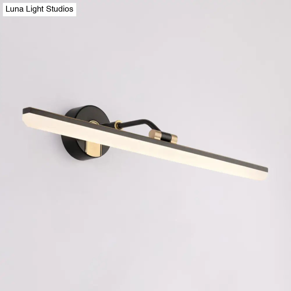 DecorBites™ Sleek LED Vanity Wall Light in Black/Gold for Modern Bathrooms