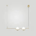 DecorBites™ Sleek Metal Island Pendant - Elegant Glass Ceiling Light for Dining Table