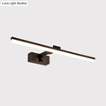 DecorBites™ Sleek Metal Vanity Light Fixture Simplicity 16"/19.5" L LED Wall Lamp in Black with Warm/White Light