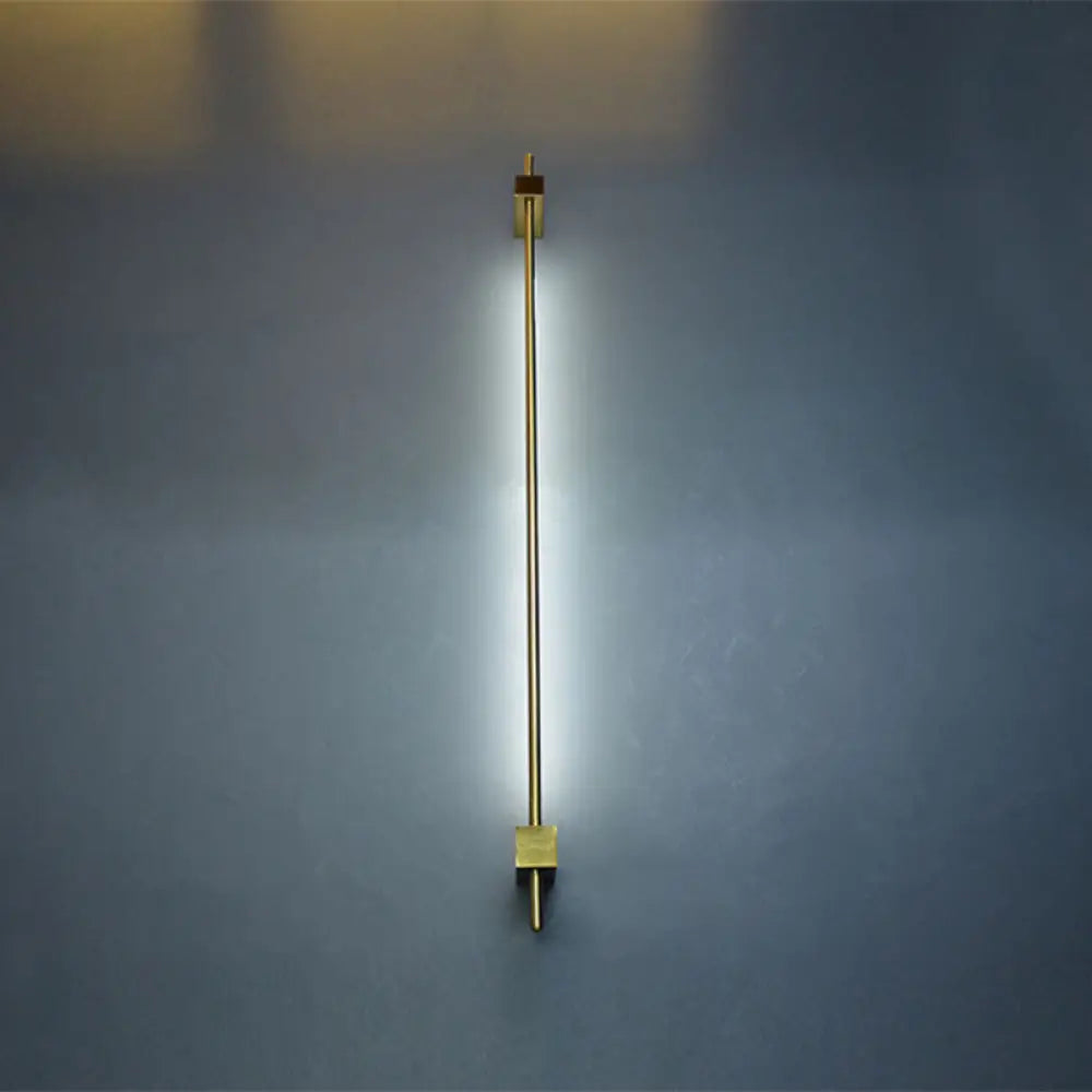 DecorBites™ Sleek Pole Shaped LED Wall Light for Living Room - Minimalist Metallic Wall Mounted Lighting