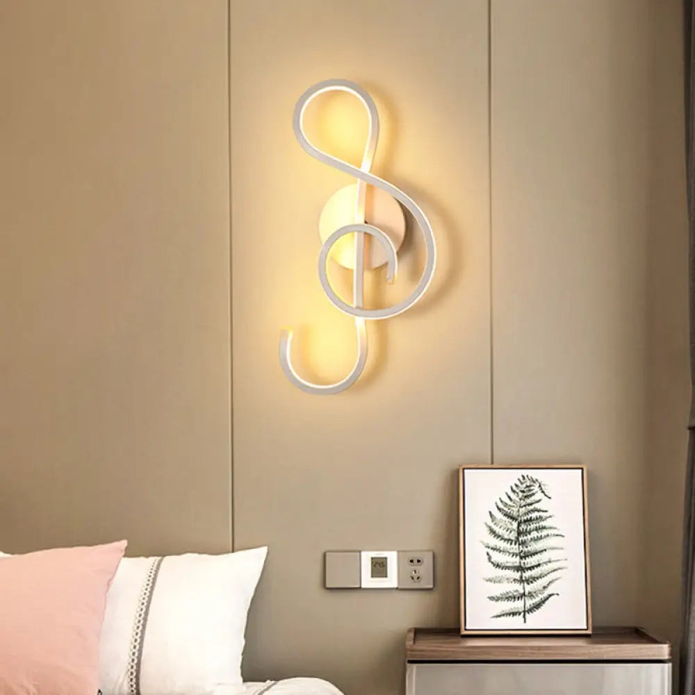 DecorBites™ Sleek White Geometric LED Wall Sconce for Stairway - Simplicity & Style