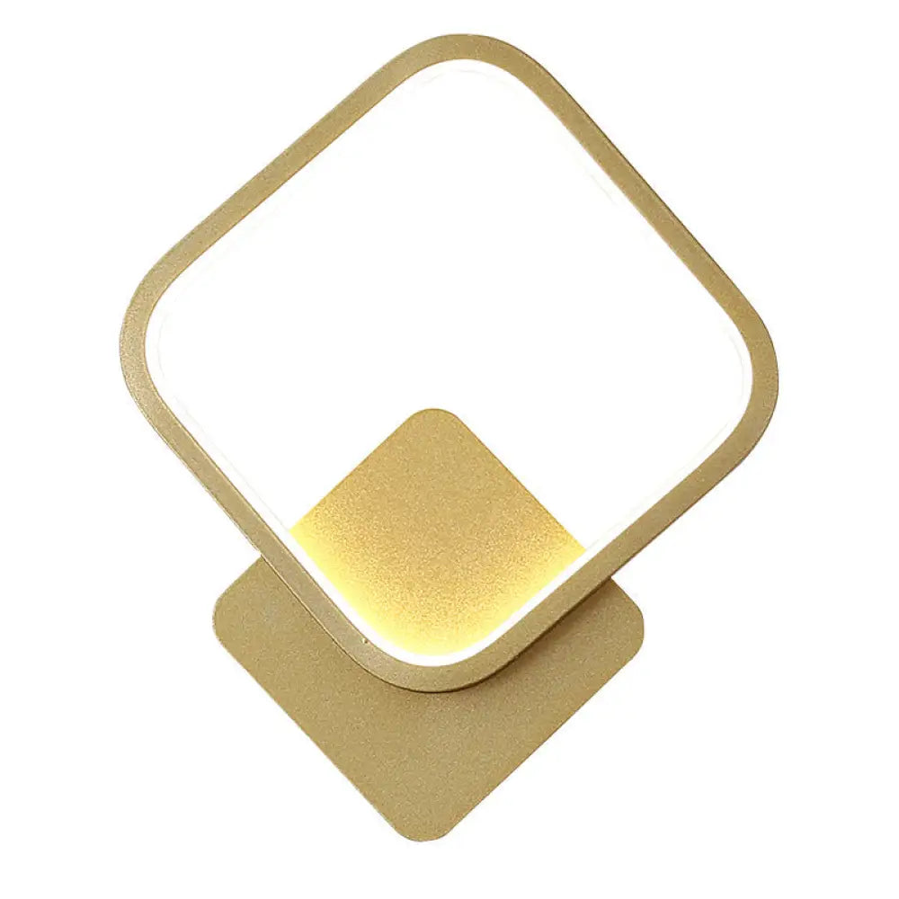 DecorBites™ Sleek White Geometric LED Wall Sconce for Stairway - Simplicity & Style
