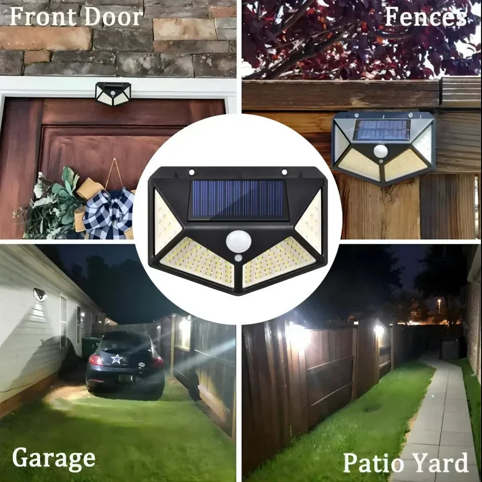 DecorBites™ Solar LED Outdoor Lights Set for Garden with Motion Sensor