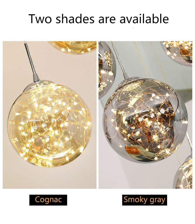 DecorBites™ Spiral Crystal Ball Chandelier Light - Free Shipping