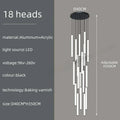 DecorBites™ Spiral LED Ceiling Chandelier for Modern Home