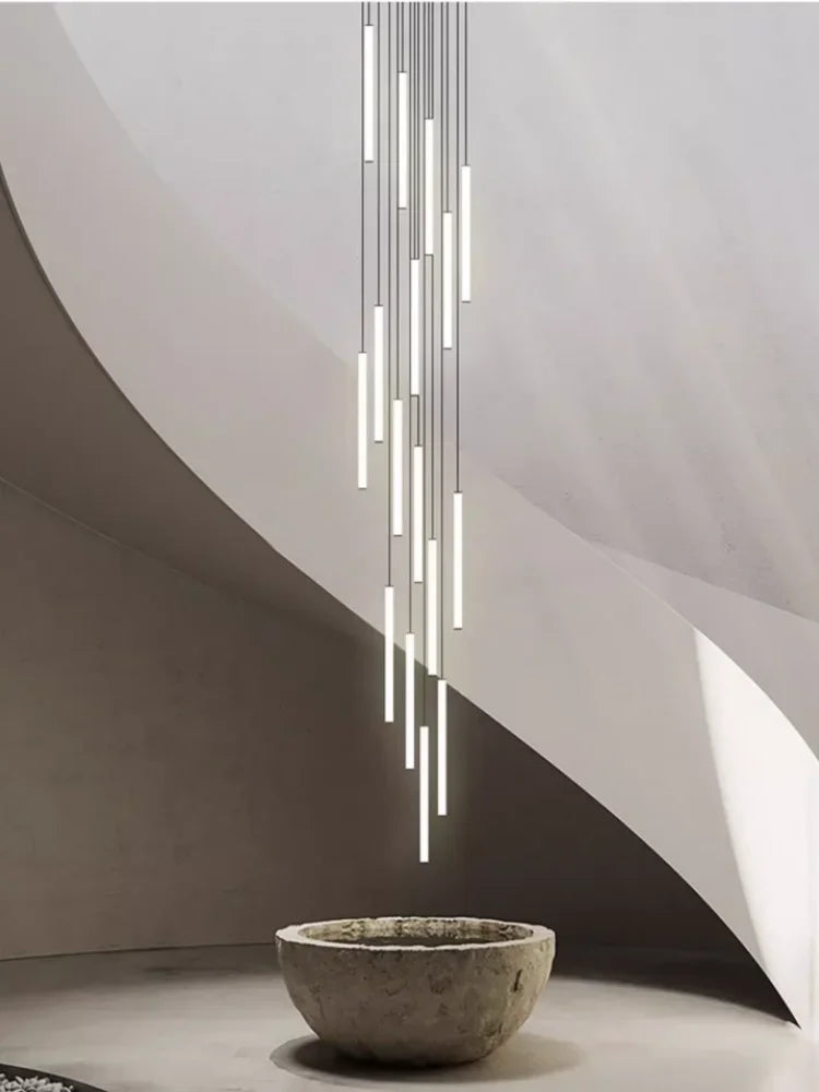 DecorBites™ Spiral LED Ceiling Chandelier for Modern Home