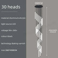 DecorBites™ Spiral LED Chandelier for Modern Home