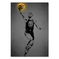 DecorBites™ Sports Stars Neon Style Wall Art Canvas