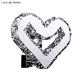 DecorBites™ Stainless-Steel LED Heart Sconce - Modern Clear Crystal Wall Lamp in Warm/White Light