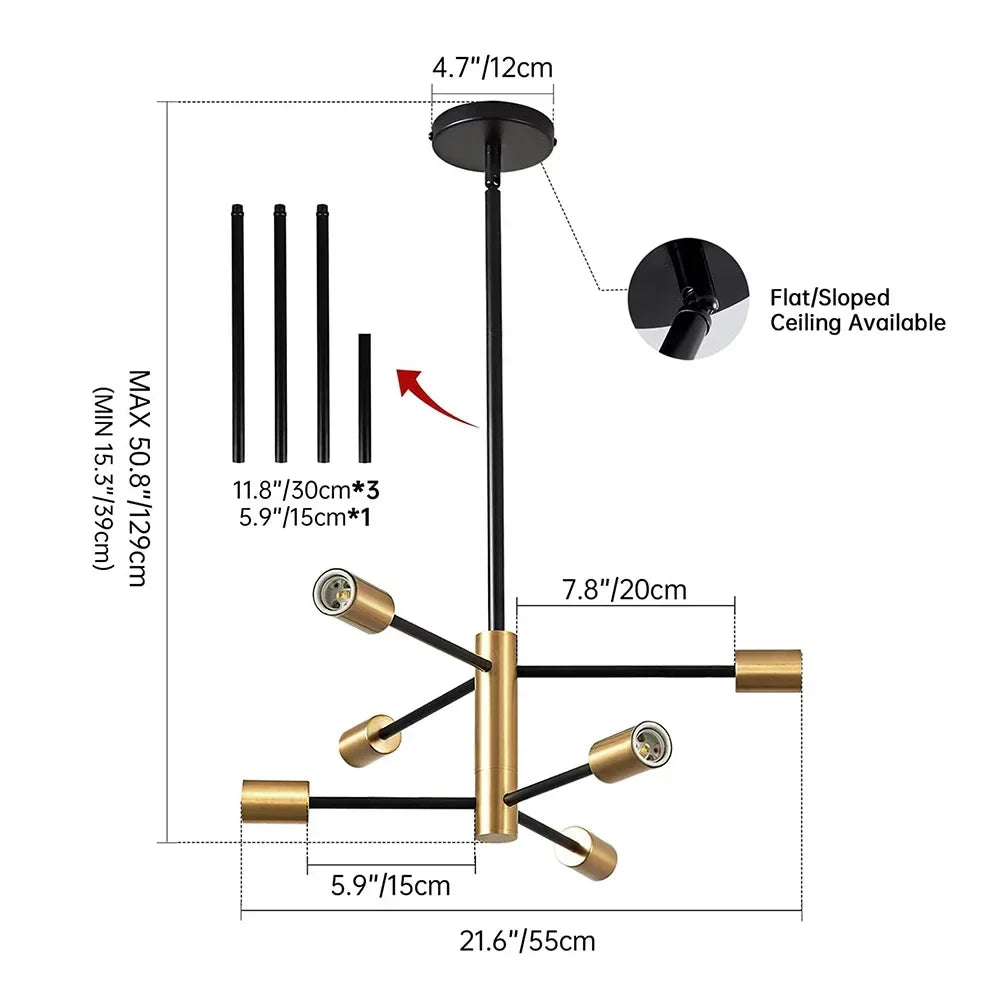 DecorBites™ Stylish Hanging Chandelier for Home Decor