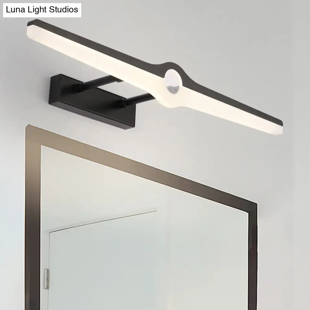 DecorBites™ Stylish LED Wall Mount Light with Aluminum and Acrylic Design - Black/White (16"/29" Dia)