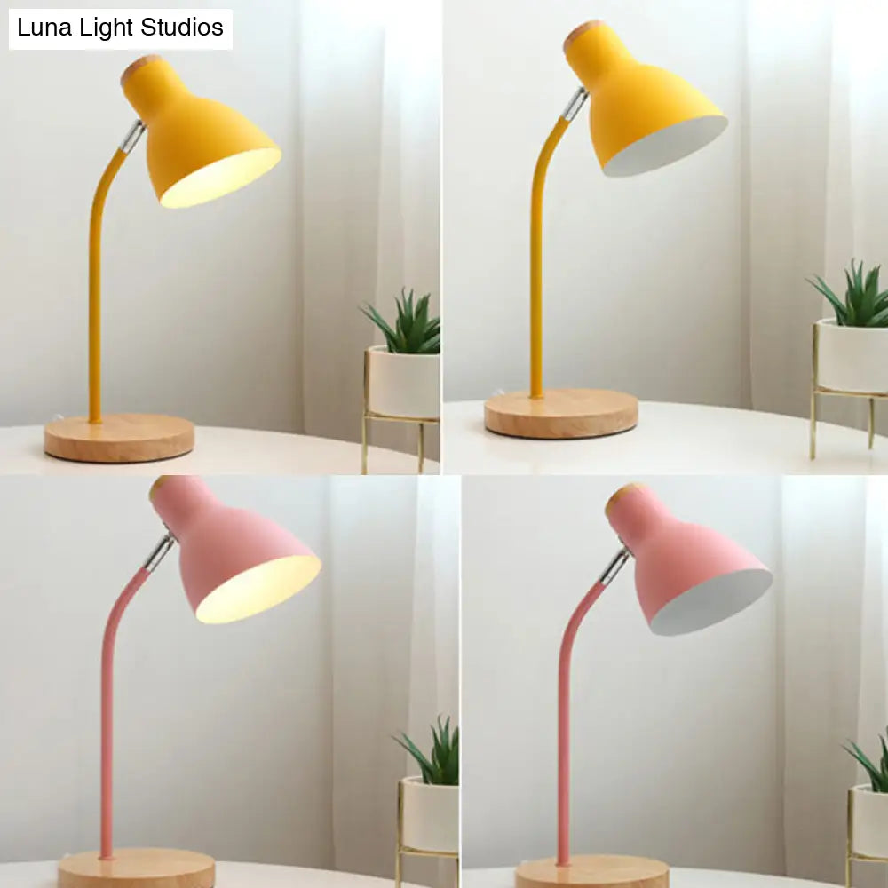 DecorBites™ Swivelable Macaron Metal Night Lamp - Child Room Table Light with Flashlight Design