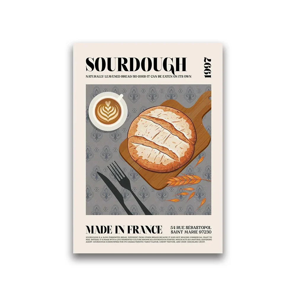 DecorBites™ Tasty World Cuisine Canvas Wall Art