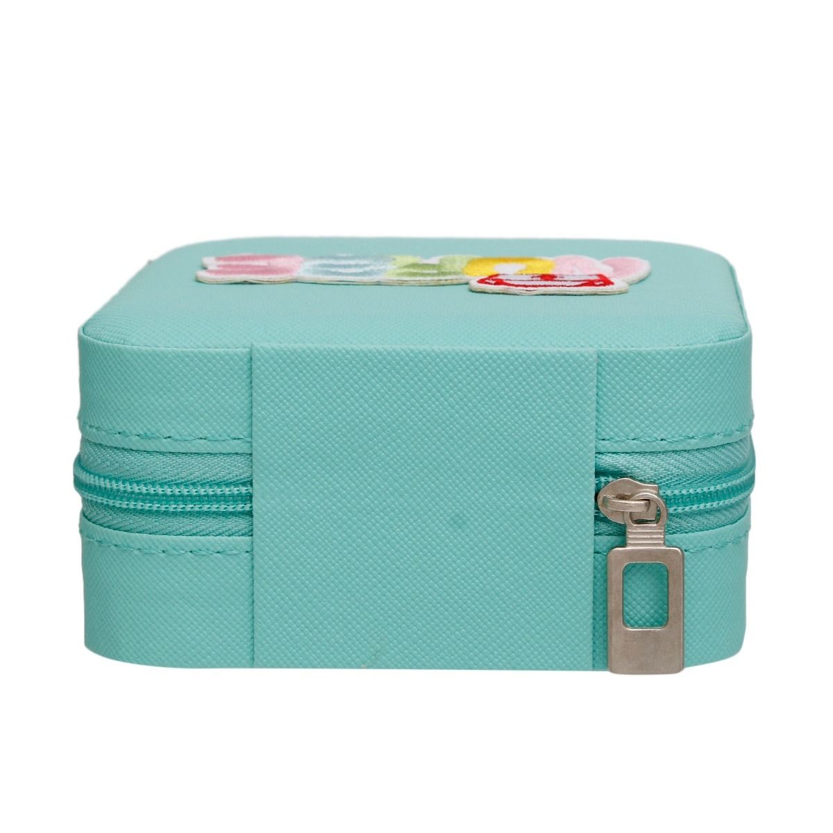 Travel Jewelry Box Square Turquoise Nurse Patch Stylish Accessory