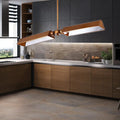 DecorBites™ Traditional Metal Triangle Pendant Light with 2 Lights - Grey/Gold - Perfect for Dining Rooms