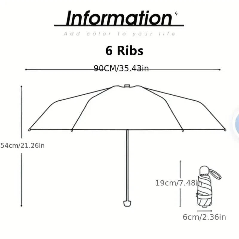 Travel Mini Umbrella for Purse