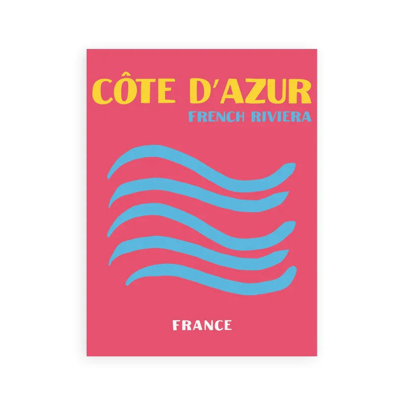 DecorBites™ Travel Posters Art Print Set for Living Room