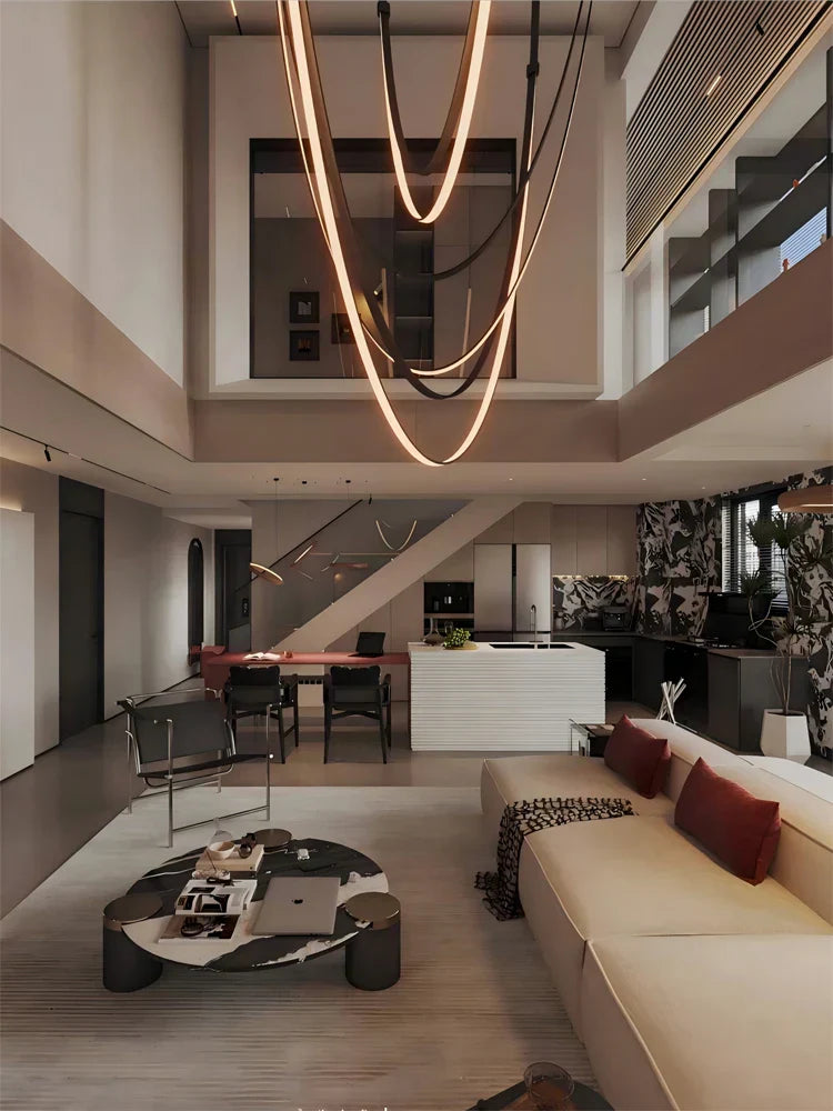 DecorBites™ Trendy DIY Leather Belt LED Chandelier