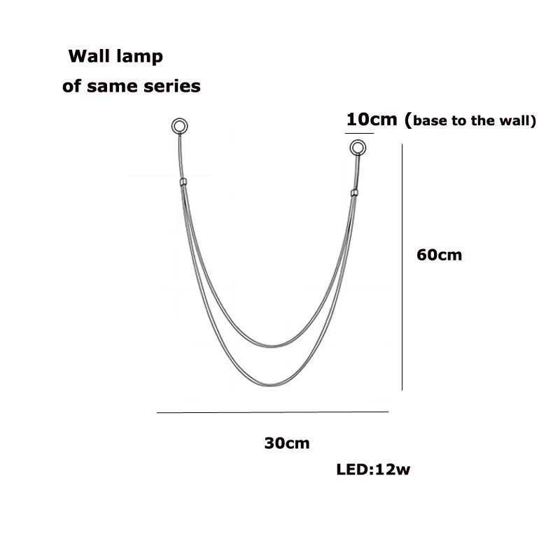 DecorBites™ Trendy Leather Belt LED Chandelier Light - Living Room