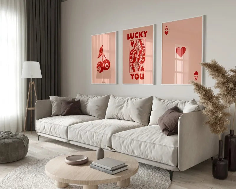 DecorBites™ Trendy Retro Wall Art Posters 3-Piece Set