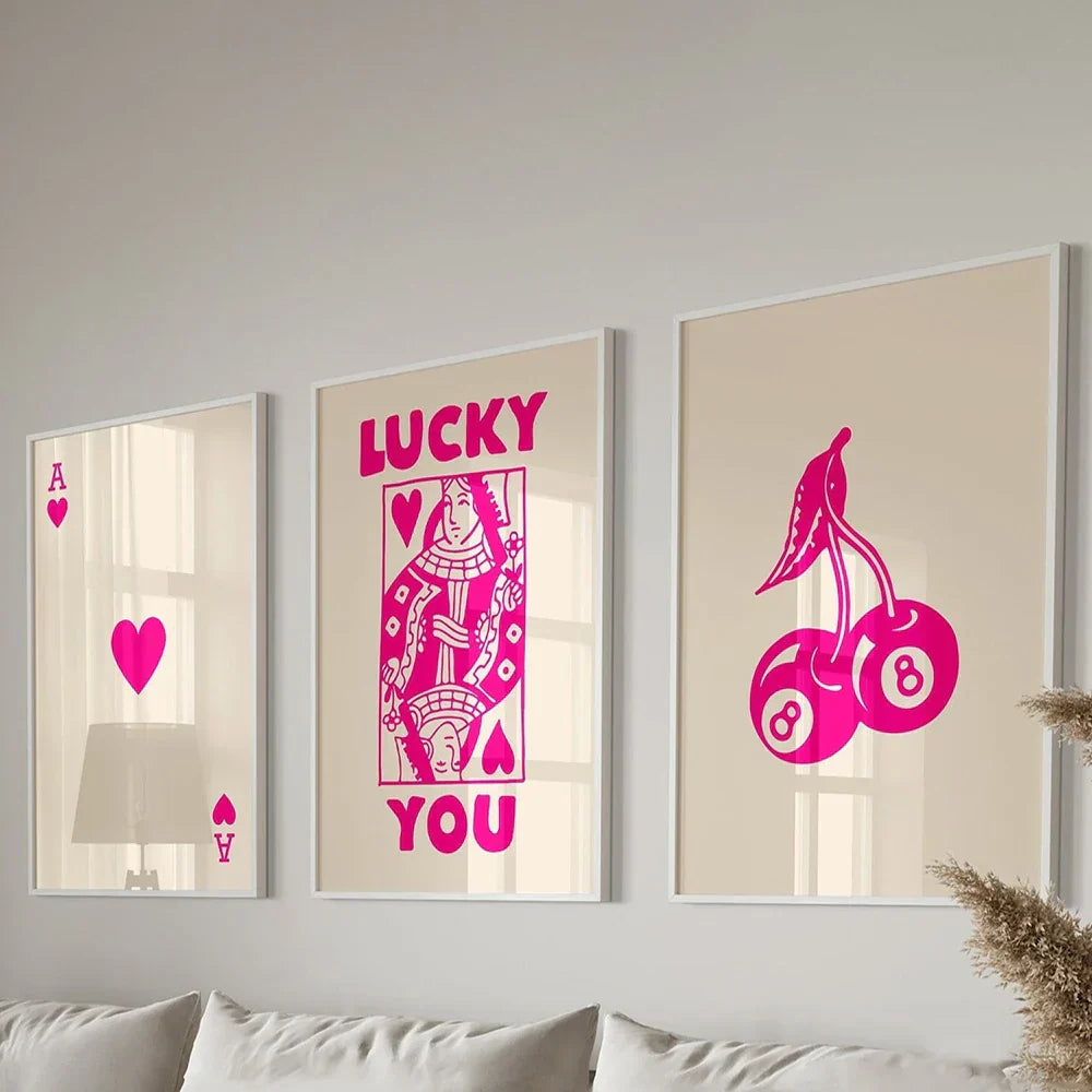 DecorBites™ Trendy Retro Wall Art Posters 3-Piece Set