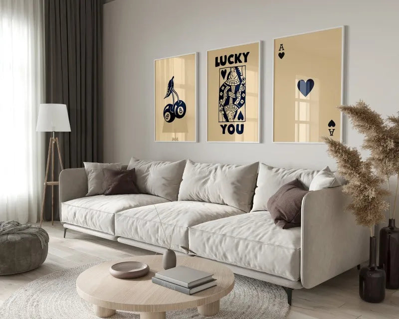 DecorBites™ Trendy Retro Wall Art Posters 3-Piece Set