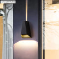 DecorBites™ Triangle Aluminum LED Wall Sconce in Black - Simple Style, Flush Mount, Warm/White Light