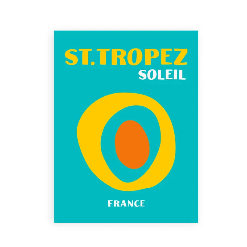 DecorBites™ Tropical Travel Posters Art Prints