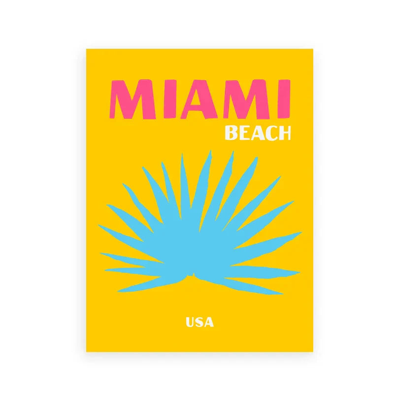 DecorBites™ Tropical Travel Posters Art Prints