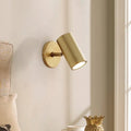DecorBites™ Tube Brass Spotlight Wall Light - Postmodern Metal Reading Lamp for Bedroom