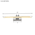 DecorBites™ Ultra-Thin LED Nickel Wall Lamp for Bathroom - Simple Style, Warm/White Light (17"/23" Width)
