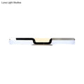 DecorBites™ Ultra-Thin Modern LED Vanity Sconce Light in Chrome - Warm/White Lighting Fixture
