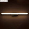 DecorBites™ Ultra-Thin Nordic Acrylic LED Vanity Lamp - 16"/20" Dia - Silver, Warm/White Light
