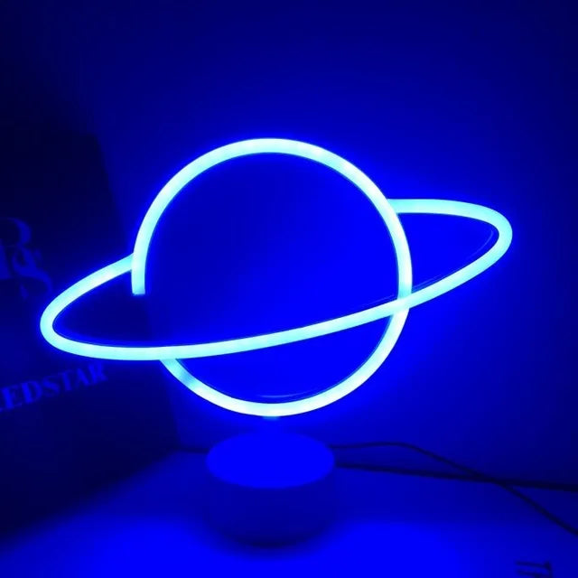 DecorBites™ USB LED Neon Sign Light Holiday Flamingo Night Lamp Xmas Party Wedding Decoration Home Gift cloud Heart Neon Light