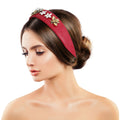 Leather Headband Red Stylish Chic Bee-luxe Accessory