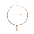 Key Necklace Gold Stone Stylish Fashion Jewelry Accessory