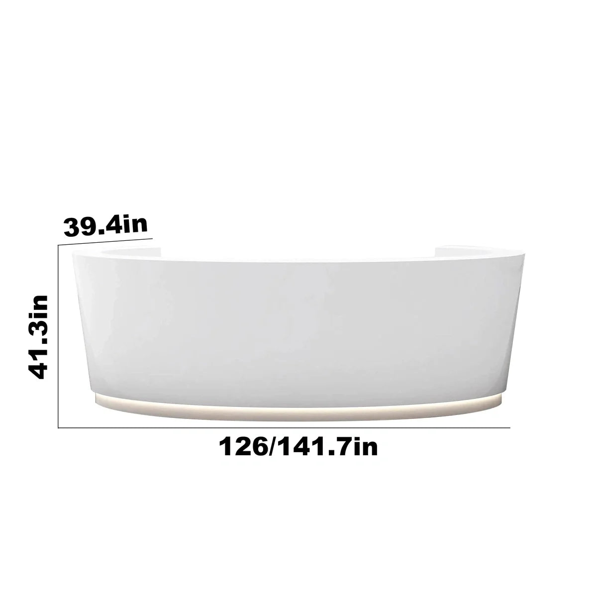 Vyric · Rounded Front Reception Desk