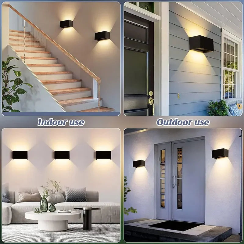 DecorBites™ Waterproof Aluminum LED Wall Lamp - Outdoor & Indoor Lighting
