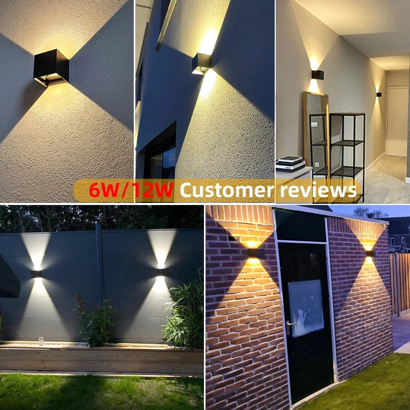 DecorBites™ Waterproof Aluminum LED Wall Lamp - Outdoor & Indoor Lighting