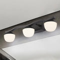 DecorBites™ Wave Design Black Acrylic 3-Head Vanity Lamp for Contemporary Bedroom Wall Lighting