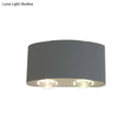 DecorBites™ White Aluminum LED Wall-Mount Bedside Sconce for Bedroom with White/Warm Light