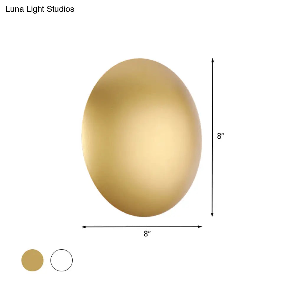 DecorBites™ White/Gold LED Wall Light with Warm/White Illumination - Perfect for Modern Bedrooms