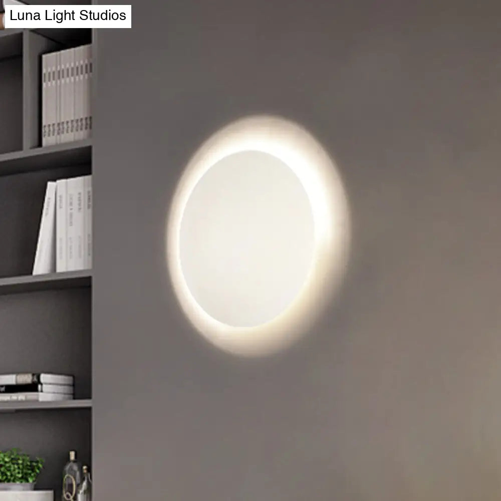 DecorBites™ White/Gold LED Wall Light with Warm/White Illumination - Perfect for Modern Bedrooms