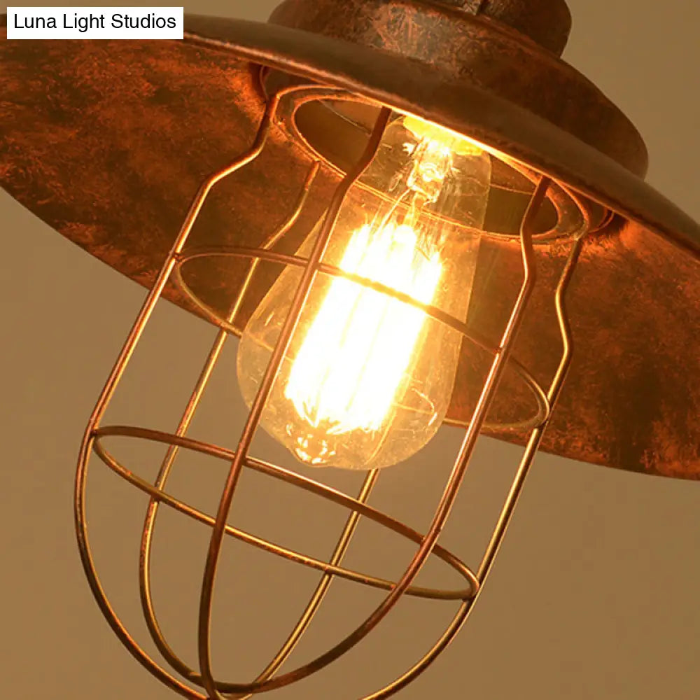 DecorBites™ Wire Guard Hanging Light with Pipe Design - 2-Light Weathered Copper Iron Island Lighting"

Note: While keeping the title concise for SEO purposes, it is important to maintain the essential product details in the improved title.